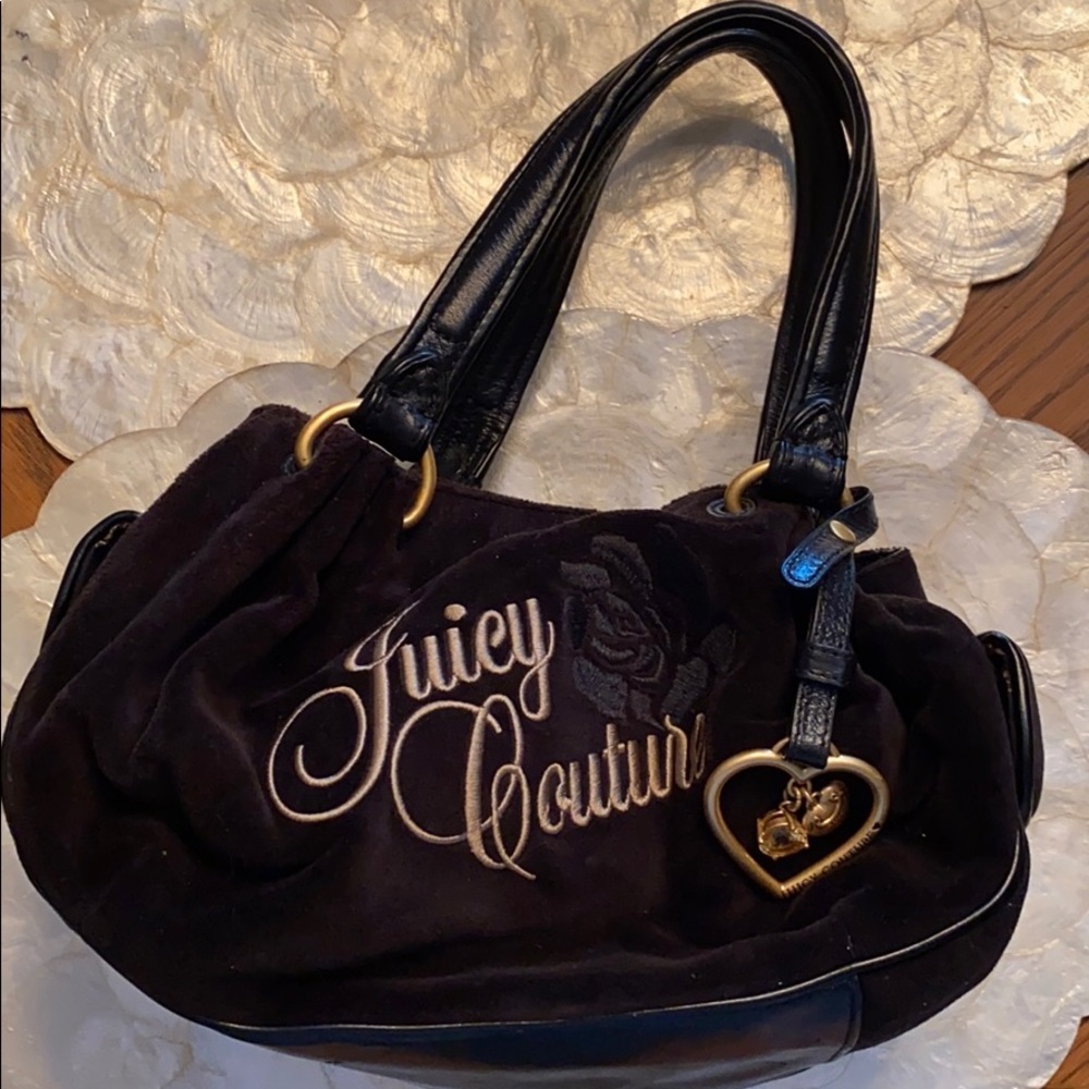 Black and gold juicy couture purse